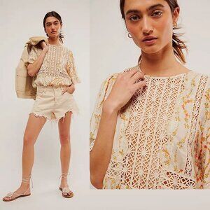 NWT New $128 Free People Bali Tate Tapioca Bodysuit Size XS